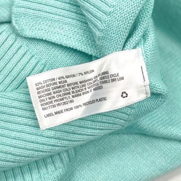 Kids Polar Bear Sequin Holiday Sweater Teal Size L 10-12 Winter NWOT - Picture 6 of 9